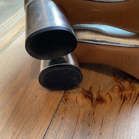 MARC JACOBS ROCKET CHELSEA SILVER ANKLE BOOTS - Picture 10 of 11